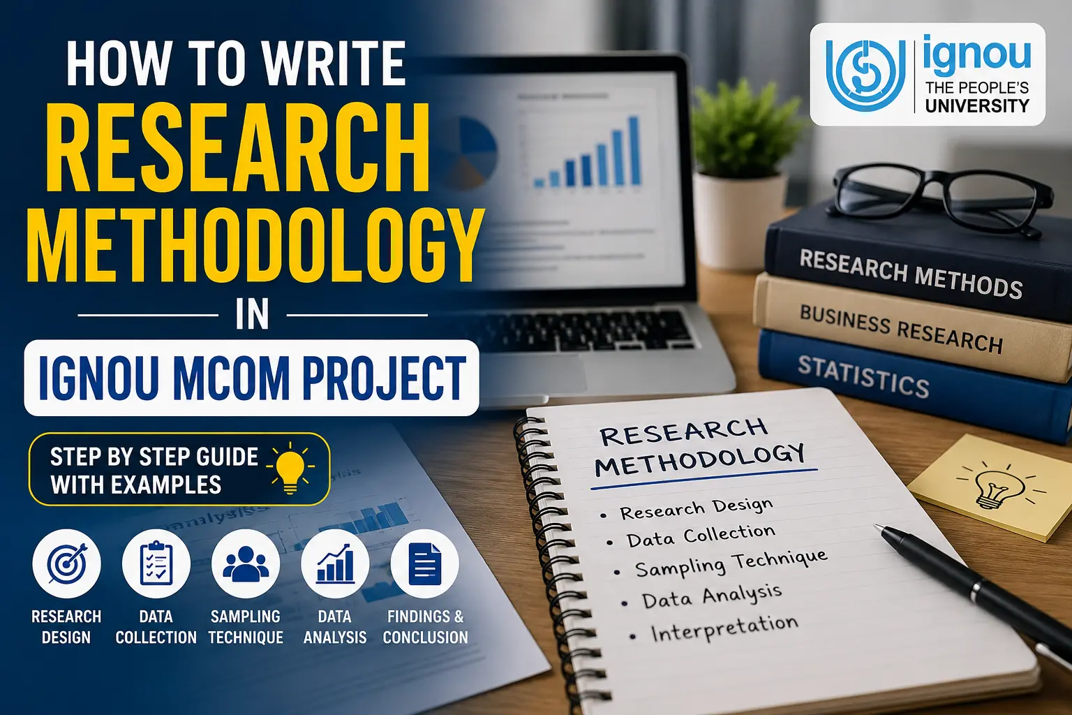 Research Methodology in IGNOU MCom Project